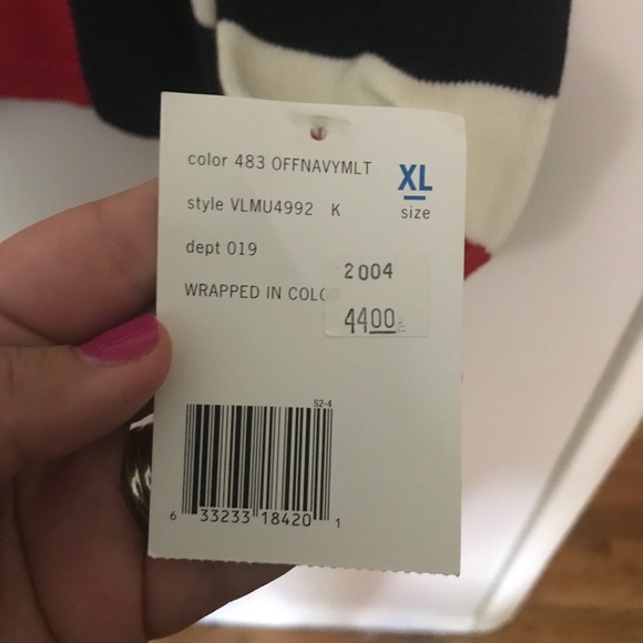 NWT Villager by Liz Claiborne Color Block Sweater - Picture 3 of 6